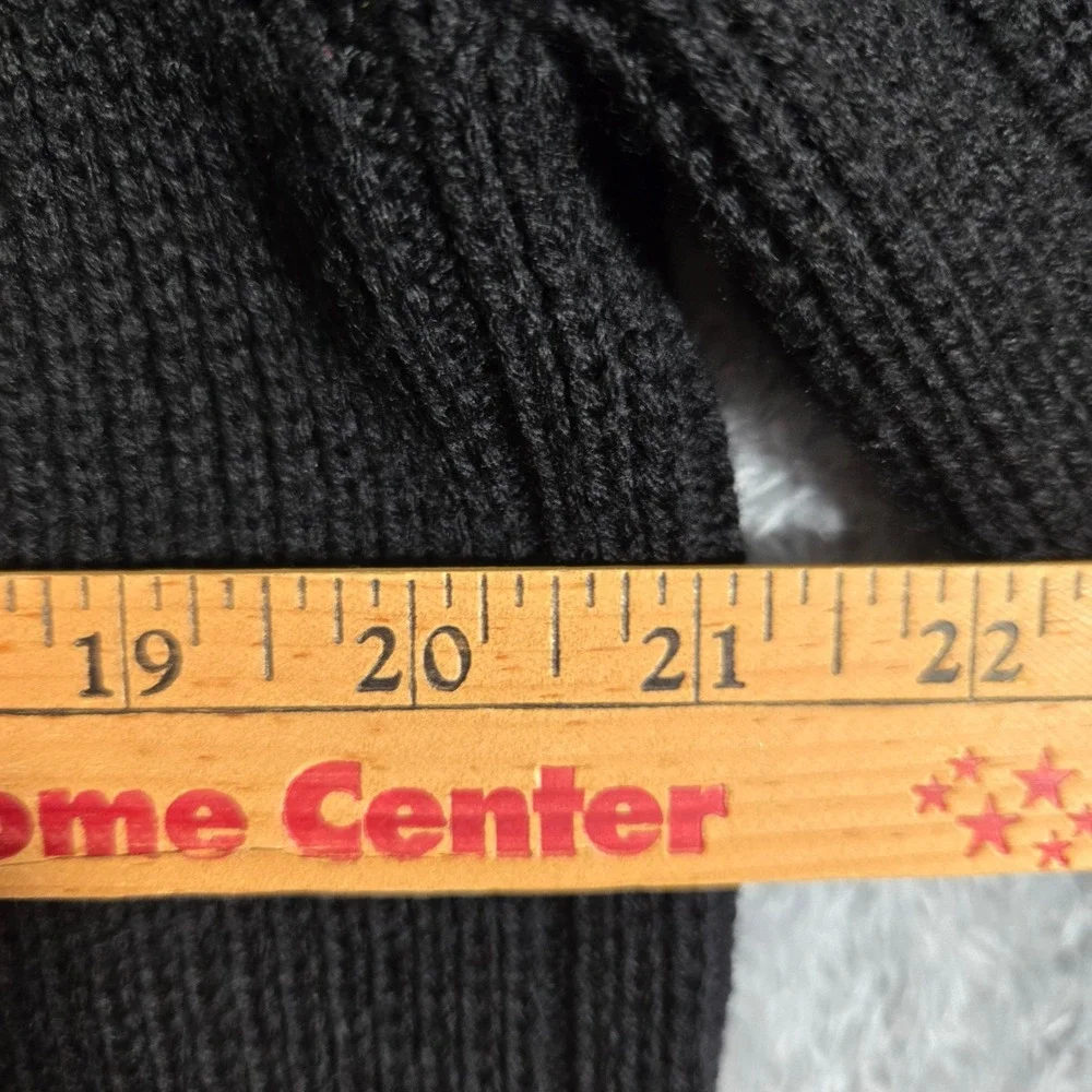 Banana Republic Mens Large Black Italian Merino Wool Full Zip Sweater Old Money